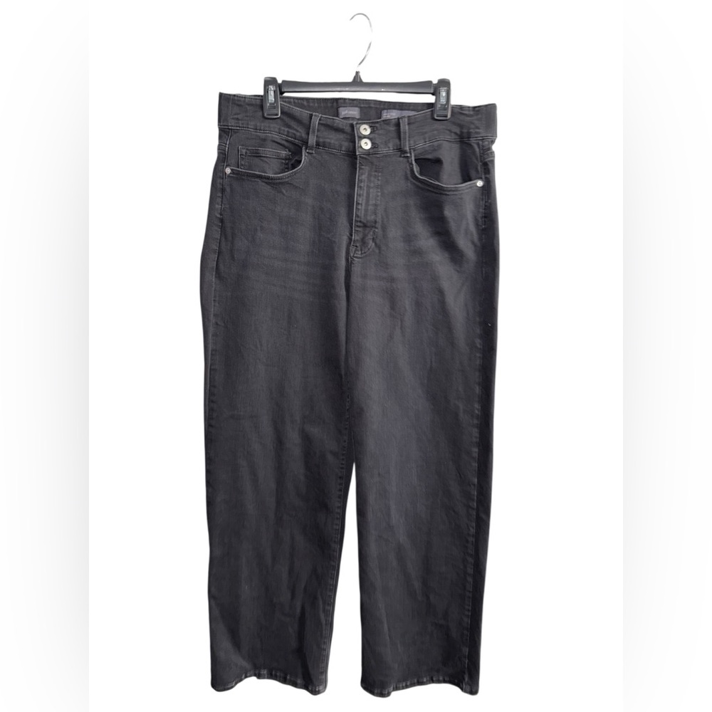 J. Jill High-Rise Full Leg Black Dark Jeans Size 16